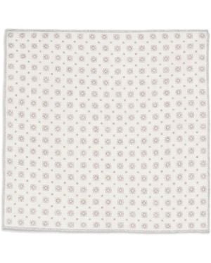 Eleventy Fazzoletto Da Taschino A Fiori - Bianco
