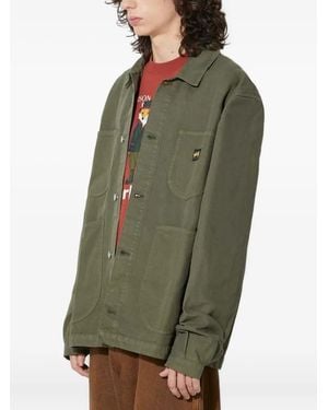 Stan Ray Geknöpfte Coverall Jacke mit Taschen - Grün