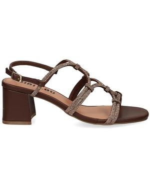 Bibi Lou Quail Knotted Strap Sandals - Brown