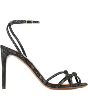 Ralph Lauren Sandalen mit Kristallen 95mm - Schwarz