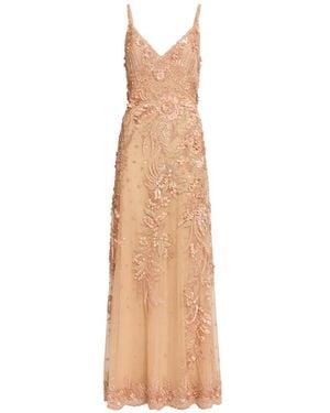 Elie Saab Bead-Embroidered Maxi Dress - White