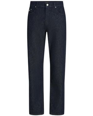 KARL LAGERFELD Logo-Plaque Jeans - Blue