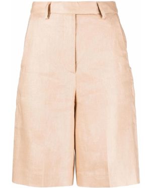 Remain Tailored Linen Shorts - Natural