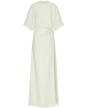 Valentino Garavani Draped Crepe Gown - White