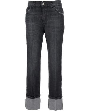 ..,merci Belt-Loops Trousers - Grey