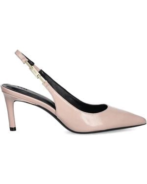 BOSS 80Mm Slingback Pointed-Toe Court Shoes - White