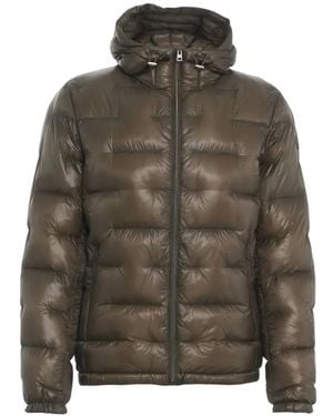 Herno Quilted Hooded Jacket - Brown