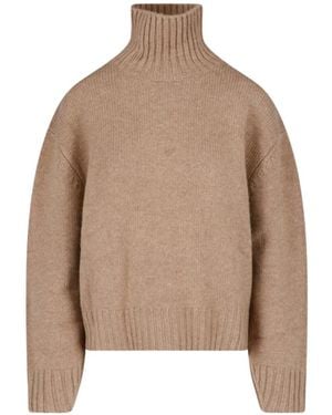 Almada Label Nola High-Turtleneck Jumper - Natural