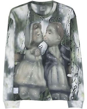 Rassvet (PACCBET) Kyler Kiss ワッフルニット Tシャツ - グレー