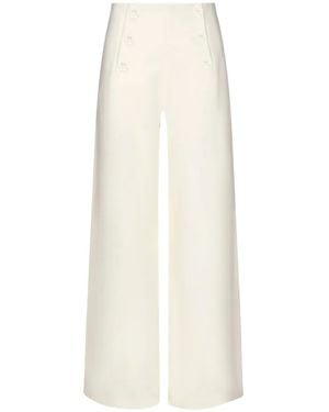 Violante Nessi Tano Wide-Leg Button Pants - White