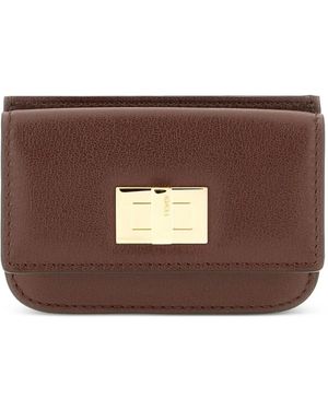 Fendi Twist-Lock Wallet - Brown