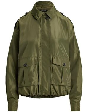 Ralph Lauren Utility-Pockets Epaulette Jacket - Green