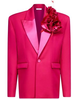 Area Blazer Flower Corsage Oversize - Rosa