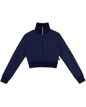 Area Cropped Track Jacket - Blue