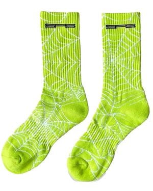Sp5der Socken Mit Webmuster - Grün