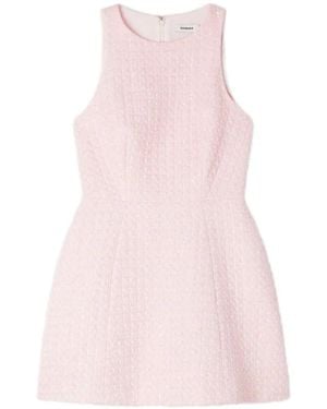Sandro Sequin Tweed-Fabric Mini Dress - Pink