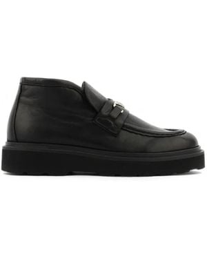 Nubikk Ella Monroe Logo-Plaque Loafers - Black