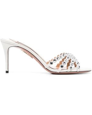 Aquazzura Tequila Mules - White