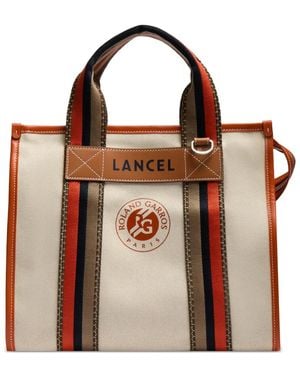 Lancel X Oland Garros M Zip Tote Bag - Brown