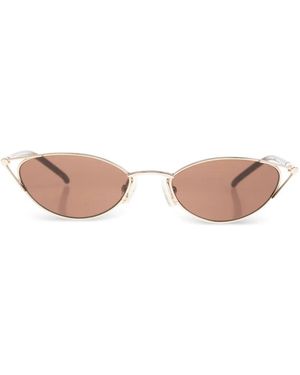 McQueen Oval-Frame Sunglasses - Pink