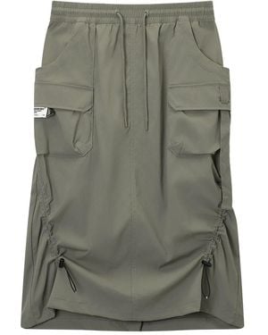 Musium Div. Cargo-Pockets Midi Skirt - Grey