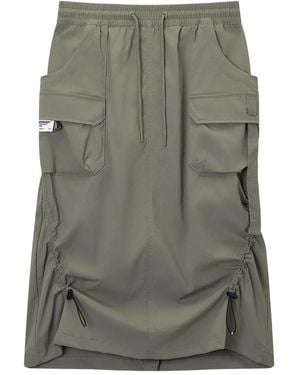Musium Div. Cargo-Pockets Midi Skirt - Grey