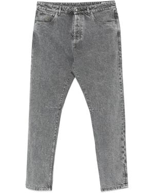 Brunello Cucinelli Jeans With Applique - Grey