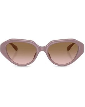 COACH C Logo-Plaque Geometric-Frame Sunglasses - Pink