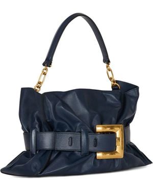 Balmain ベルテッド ハンドバッグ - ブルー