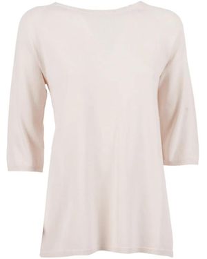Kangra Camiseta Sin Costuras De Manga Tres Cuartos - Blanco