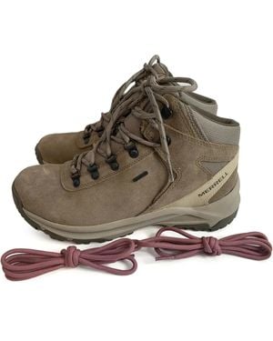 Merrell Baskets En Daim À Lacets - Marron
