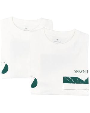 Snow Peak Print-Detail Short-Sleeve T-Shirt (Set Of Two) - White