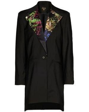 Tessitura Body Couture Baroque Oversized Blazer - Black