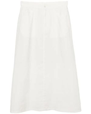 JNBY A-Line Ramie Skirt - White