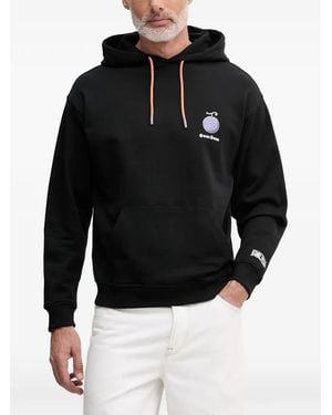 Benetton Hoodie À Imprimé Graphique - Black