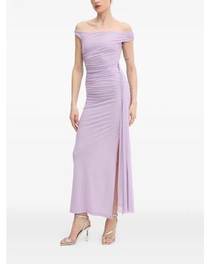 Bardot Layana Off-Shoulder Maxi Dress - Purple
