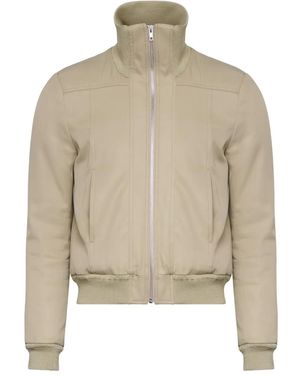 MM6 by Maison Margiela High-Neck Zip-Front Jacket - Natural