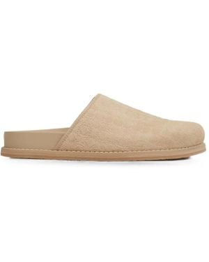 Amiri Monogram-Pattern Clogs - White