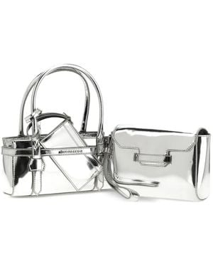 DSquared² Mini Twin Tote Bag - White