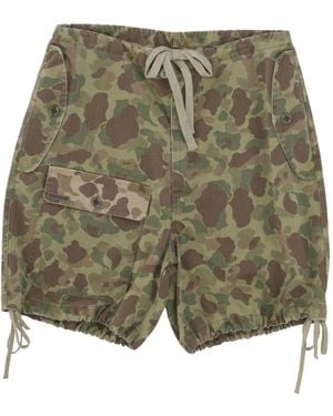 FRONT STREET 8 Camouflage-Print Cargo Shorts - Green