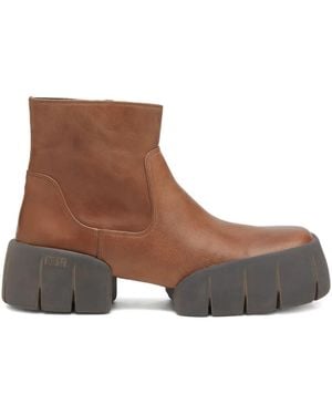 DIESEL D-tex-oiled レザーブーツ - ブラウン