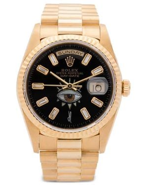 Jacquie Aiche Montre Day Date 34 Mm Personnalisée - Noir