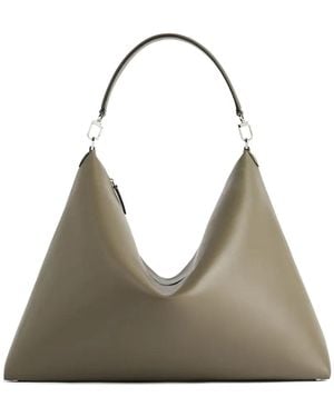 TOTEME Bevel Leather Shoulder Bag - Metallic