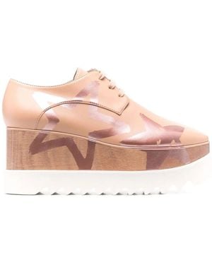 Stella McCartney Elyse Star-Print Platform Shoes - Pink