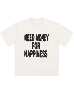 Melt Slogan-Print Cotton T-Shirt - White