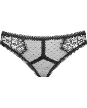 Maison Close Inspiration Divine Lace Thong - Black