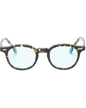Kyme Quill Round-Frame Sunglasses - Brown