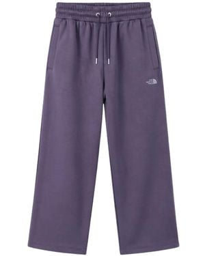 The North Face Pantalones De Chándal Con Logo Bordado - Morado