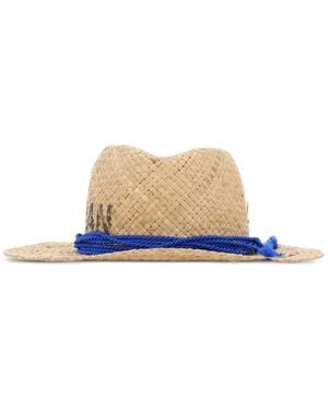 Junya Watanabe Raffia Cord Hat - White