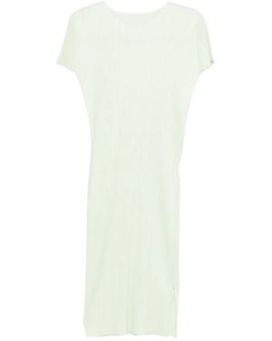 Pleats Please Issey Miyake Pleated Dress - White